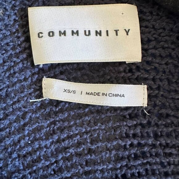 Aritzia Community Ionic Cape in Blue | s/xs - Picture 4 of 6